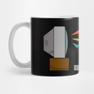 Chibi Anime Girl Playing Retro Games Drawing Mug